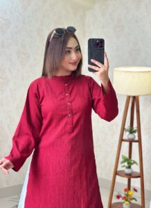 Summer Friendly Long Shirt Maroon
