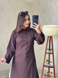 Summer Friendly Long Shirt Coffee