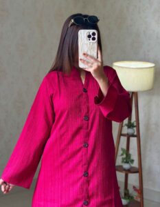 Premium Summer Friendly Pocket Long Shirt – Maroon