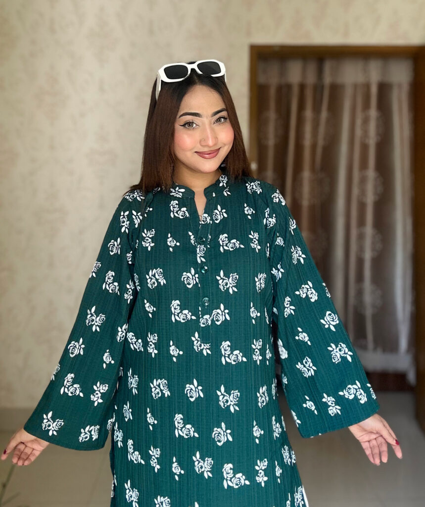 Floral Popcorn Screen Print Co-Ord Set